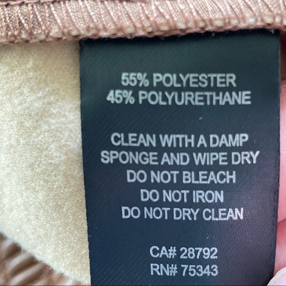 Joie Camel Faux Leather Elastic Waist Straight Leg Pants - Picture 8 of 10